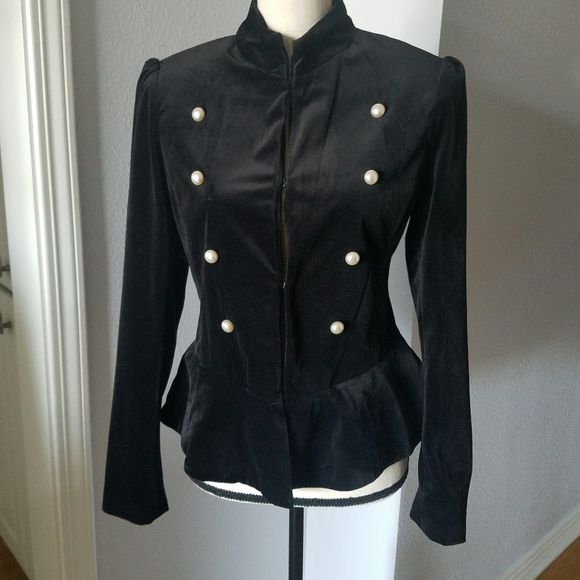 Amaryllis from Anthropologie Velvet-like Jacket! - Picture 2 of 11